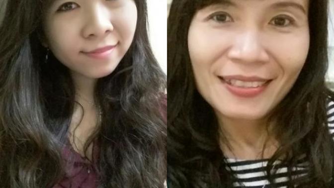 Does she look that young? Would you know right away that she's a mother if she walks alone in malls?