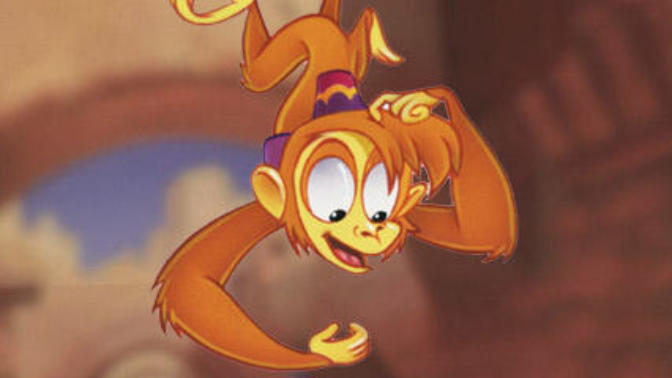 From Aladdin who wins in a fight, the monkey or the parrot?