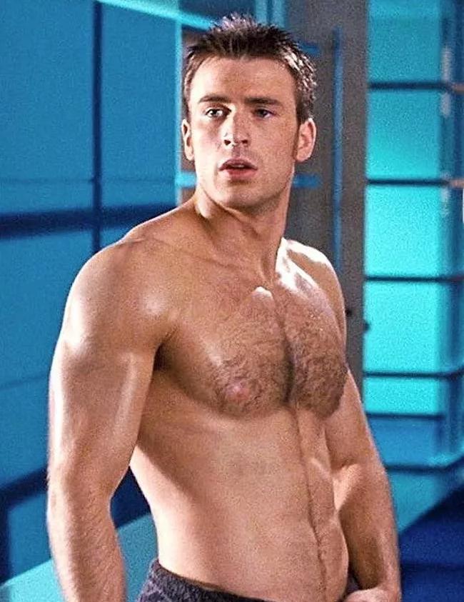 man with hairy chest