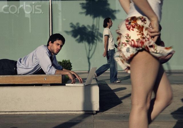 When your out somewhere, what the first thing that goes through your mind when you catch someone staring at you?