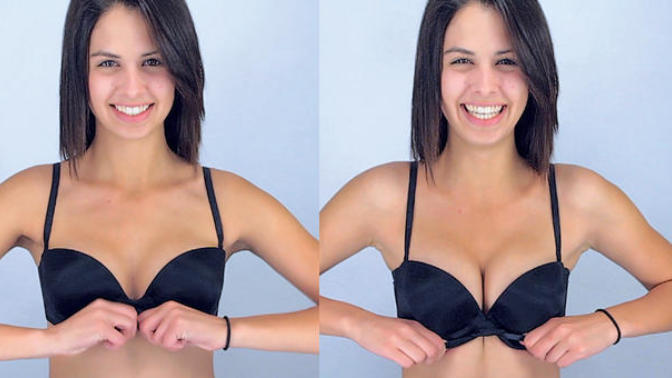 Why do most girls like to squish their breasts together?