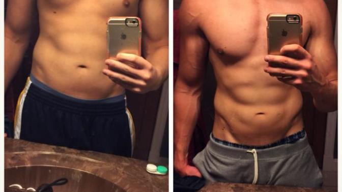 Can girls think a guy is overdoing it in the gym? (pic)?