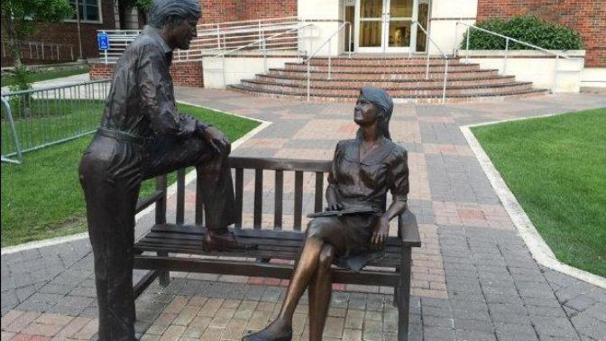 Feminists upset over statue of man and woman talking - Thoughts?