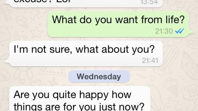 This is a convo from my ex, who I am not interested in anymore. Anyone got a good reply to this?