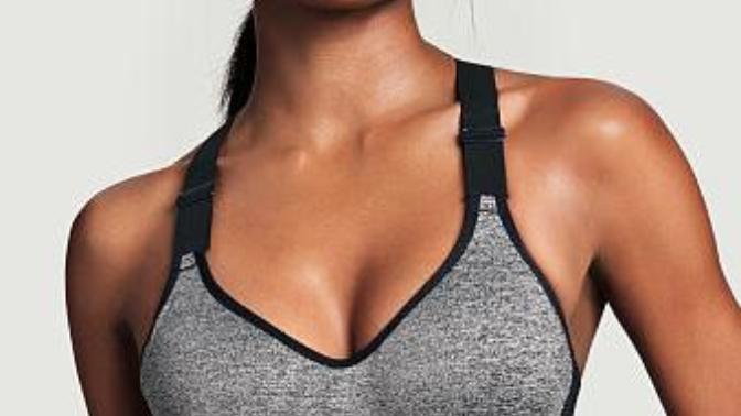 Working out with just a sports bra on?