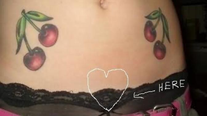 Do you think a pixel love heart would look good with my cherry tattoos?