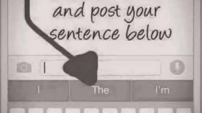 Tap the middle button of your phone keyboard 20 times and post the result here (see picture)?