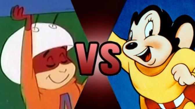 Atom Ant VS. Mighty Mouse: Who would win in a fight?