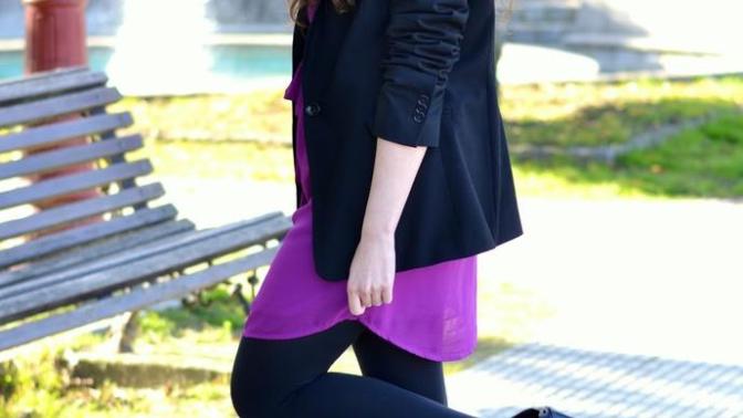 Out of these two photos of females in black opaque tights, which is sexier?