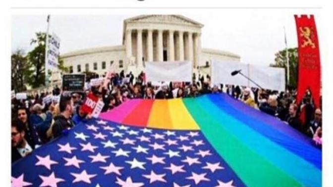 Fellow Americans, should we replace the American flag with the rainbow flag to show the world our acceptance of gay marriage?