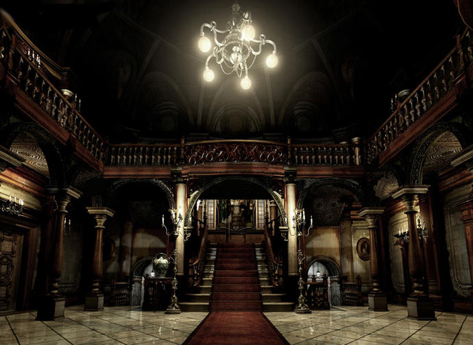 Which one of the following two video game mansions would you get terrified of more?