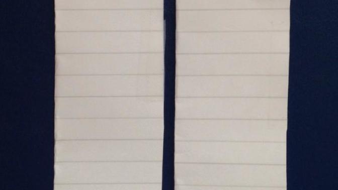 Girls, the paper on the left is the average size penis, and the paper on the right is my size, what do you think?