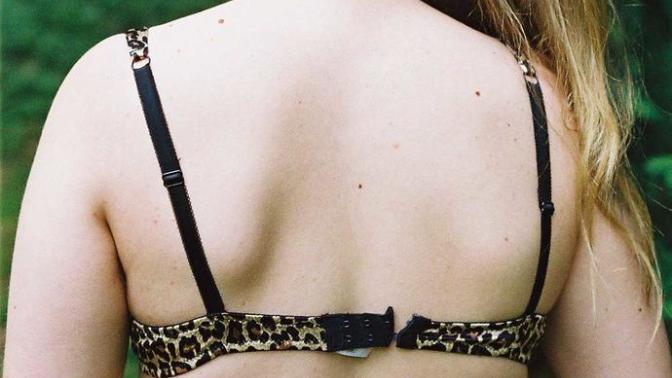 Girls, If your bra clasp only hooks on to one hook and the other hanging do you fix it or leave it?