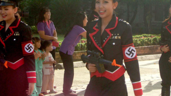 Your opinion of the Nazi chic fashion trend in Asia?