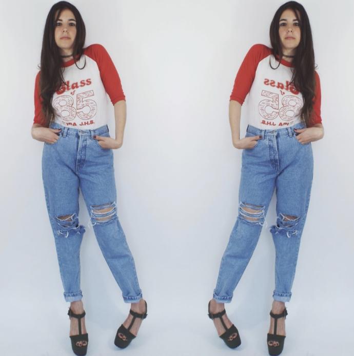girls high waisted jeans