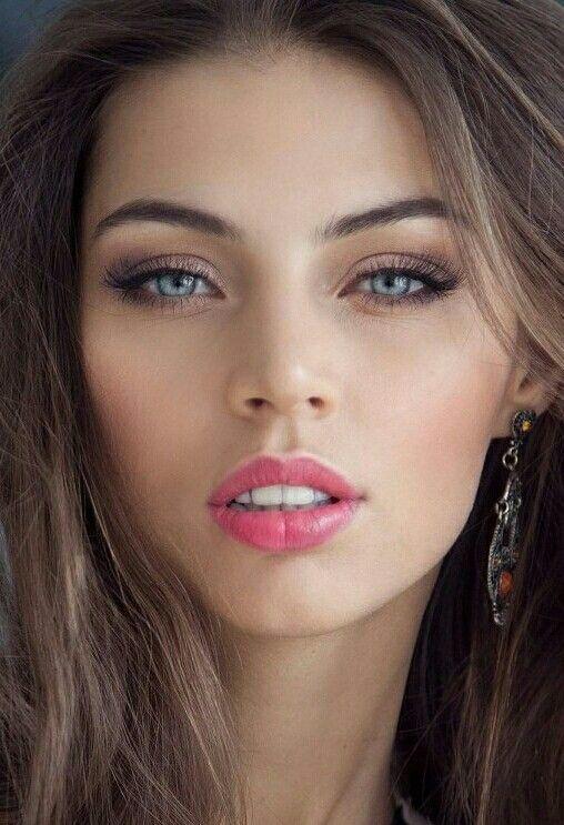 beautiful full lips woman