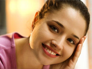 round face woman