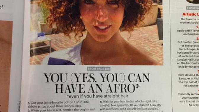 How do you feel about feminists and some blacks attacking Allure magazine for helping white women get black hair styles?
