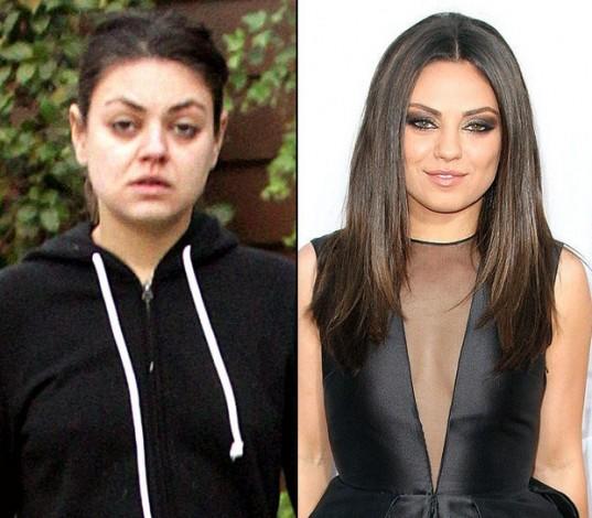 Why does Mila Kunis look so drastically different without makeup?