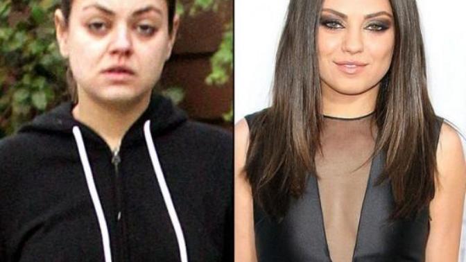 Why does Mila Kunis look so drastically different without makeup?