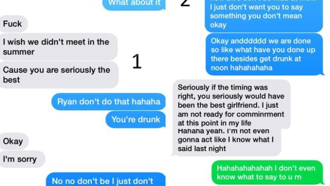 Are drunk texts from a guy really sober thoughts?