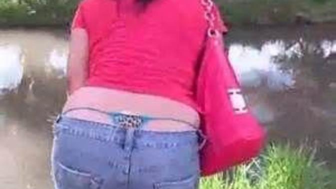 Girls, please tell me why you show your thong like this? Is it to tease us guys?
