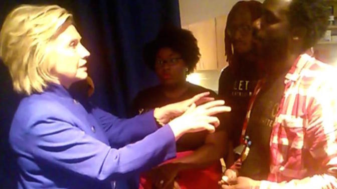 How do you feel about Hillary getting bullied by "Black Lives Matter" group?