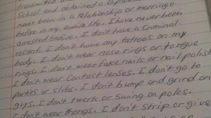 Do you have a nice handwriting?