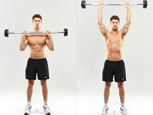 Lower back pain during shoulder presses?