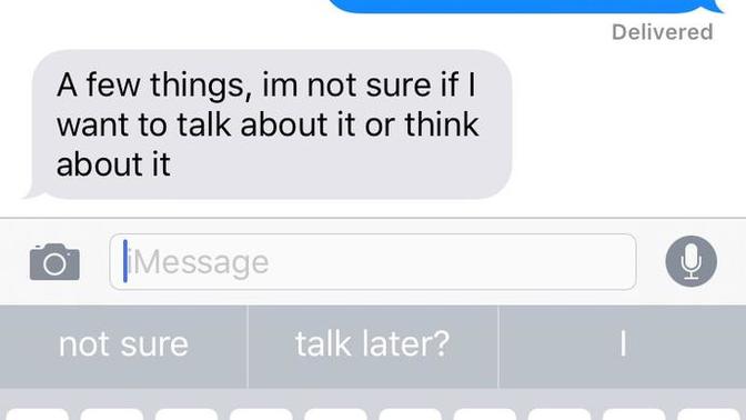 The guy I've been talking to has been acting weird lately how should I respond to this message?
