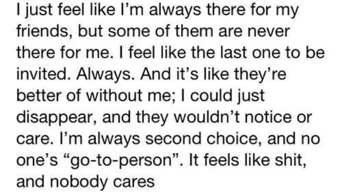Have you ever felt like you're someone else's second choice?