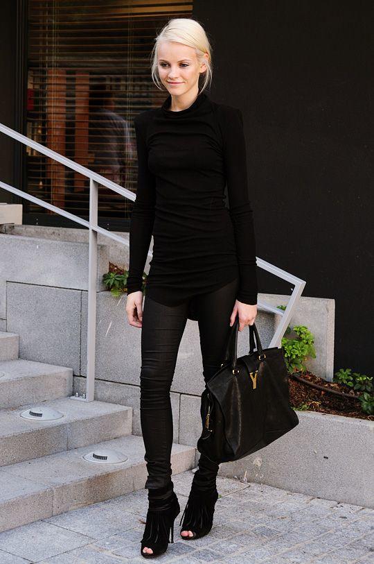 I find the combination of a blonde hair, pale skin, and dark clothes extremely attractive. Do you have a specific 