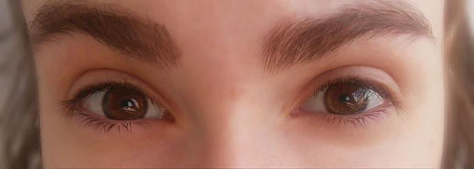 Do you think my eyebrows looks better now?