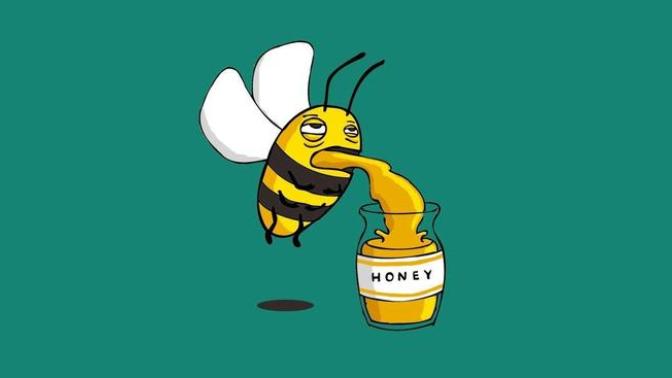Is honey bee puke?