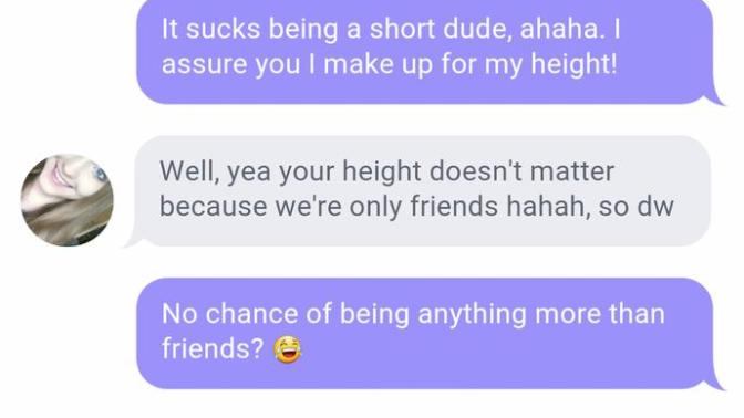 How many of you reject someone based on their height?
