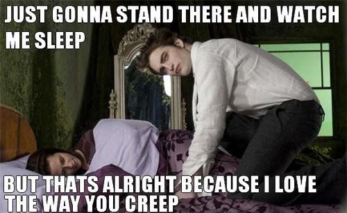 Forced to watch the chick flick Twilight. I dont get it.? Is supposed to shit like ironically shit?