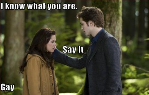 Forced to watch the chick flick Twilight. I dont get it? Is supposed to shit like ironically shit?