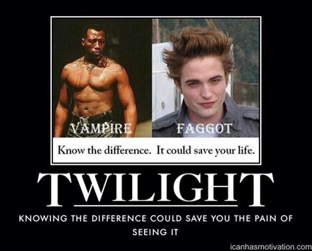 Forced to watch the chick flick Twilight. I dont get it? Is supposed to shit like ironically shit?
