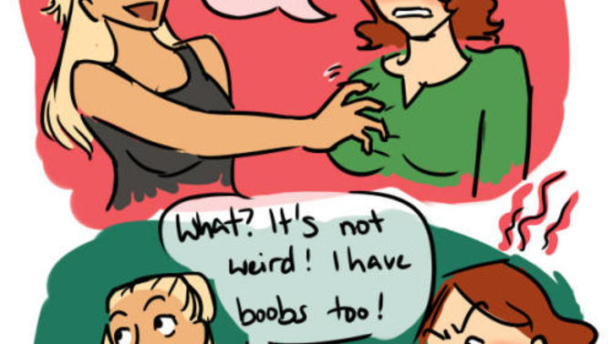 Girls, Busty girls: was this ever an issue, because it happened to me all the time and I HATE IT?