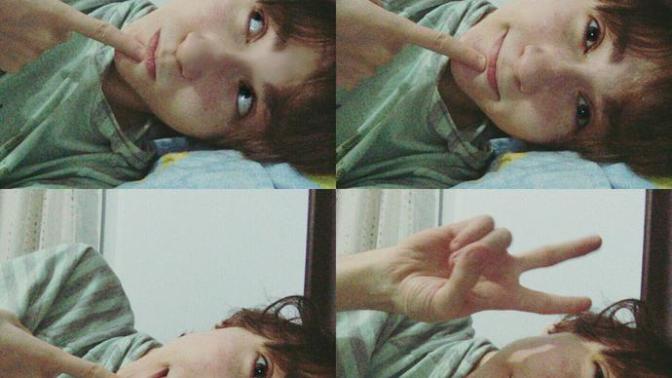 Which one can be a good sleeping time photo?