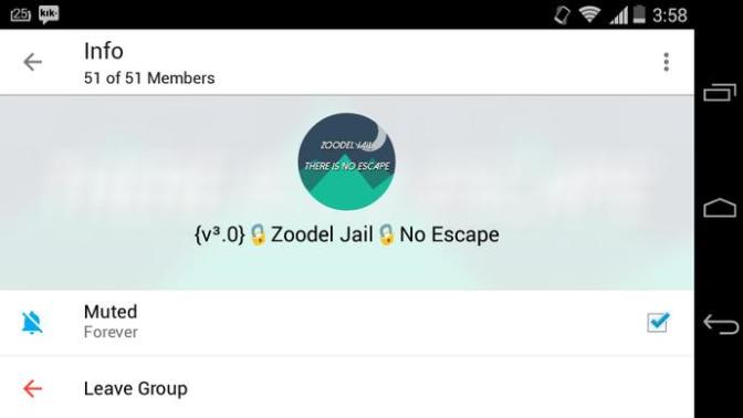 How to block a Kik group?