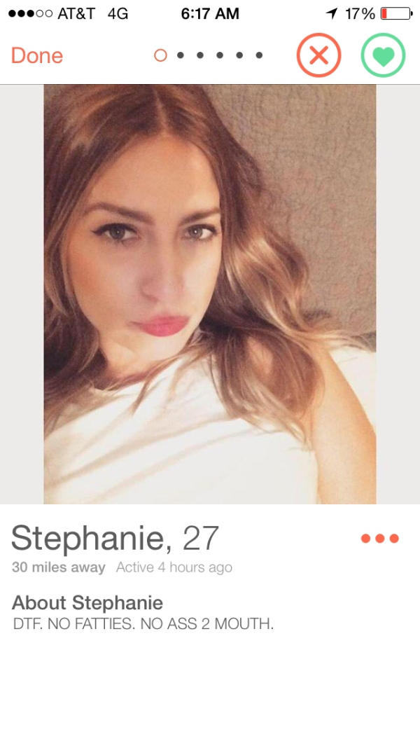 Your last batch of Tinder matches. Who do you pick ?