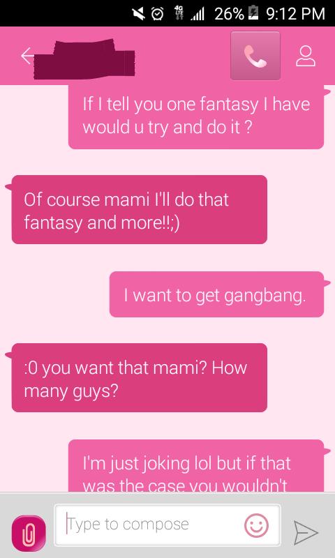 Guys, I was messing around with my boyfriend and told him I want a gangbang this is what he respond any opinions  ?