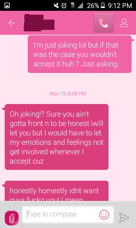 Guys, I was messing around with my boyfriend and told him I want a gangbang this is what he respond any opinions ?