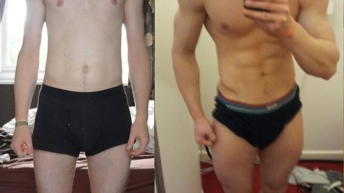 Girls, scrawny vs bodybuilder (pics)?