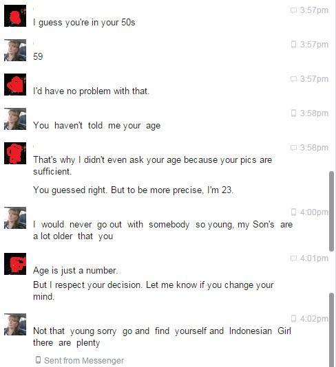 Was trying to pick up an Aussie white MILF in Bali on Facebook and got rejected. Show me where I did wrong?