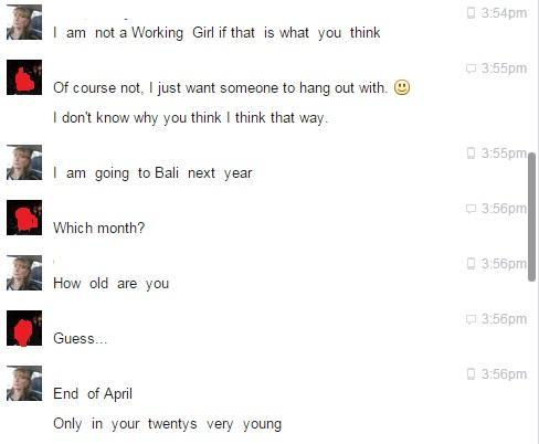 Was trying to pick up an Aussie white MILF in Bali on Facebook and got rejected. Show me where I did wrong?