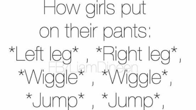 Does anyone else have difficulty putting on jeans?