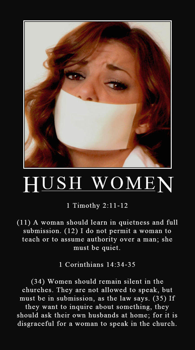 Do you agree that a woman should submit to her father and then to her husband if she marries?