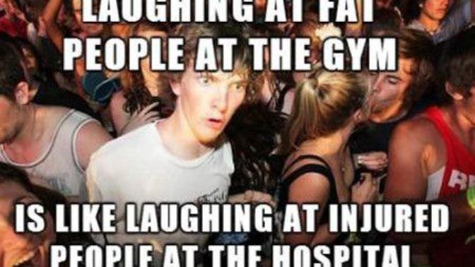 Why do people make fun of fat people doing physical activity?